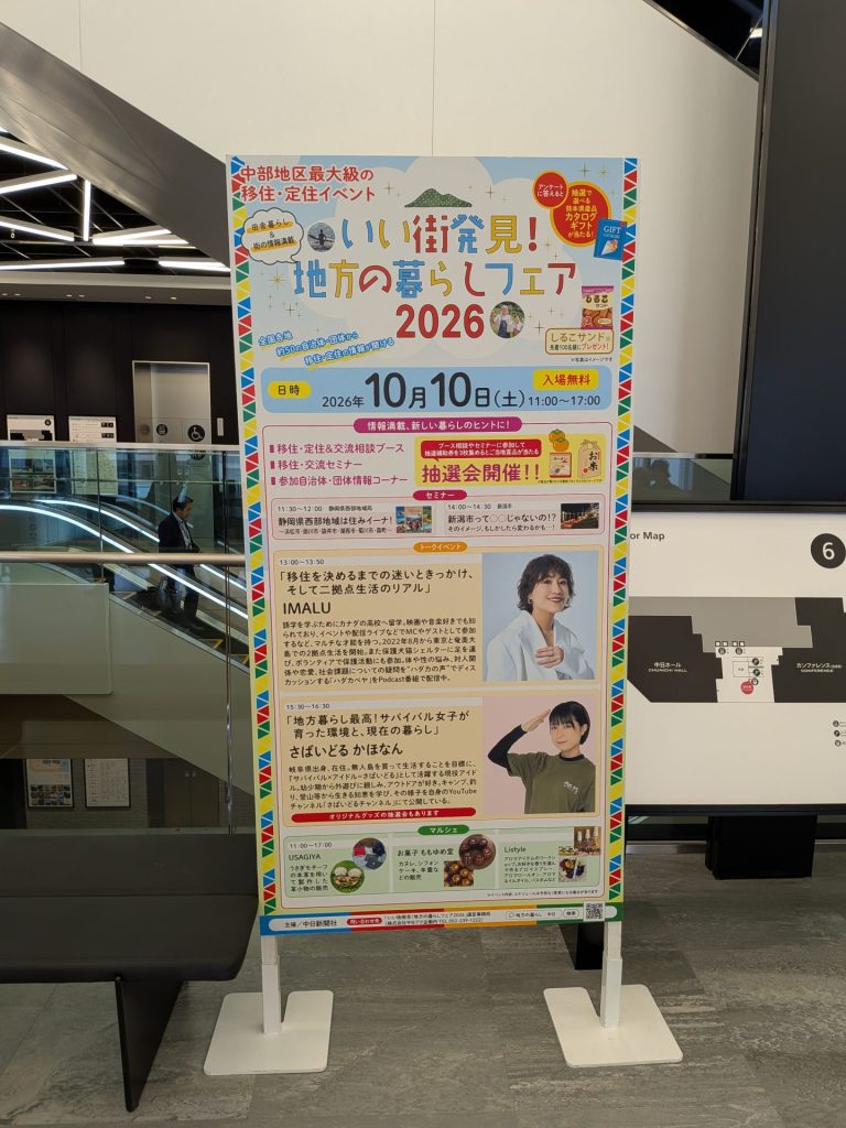 いい街発見！地方の暮らしフェア2026の看板